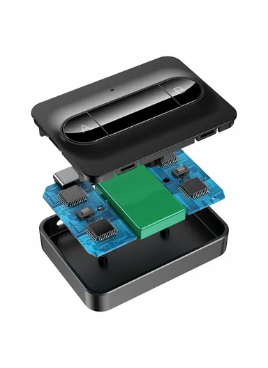 300mAh Bluetooth 5.0 Audio Transmitter Receiver Wireless Audio Adapter For TV Car Computer C31 (L6.38 x W4.69 x H1.36)cm