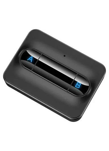 300mAh Bluetooth 5.0 Audio Transmitter Receiver Wireless Audio Adapter For TV Car Computer C31 (L6.38 x W4.69 x H1.36)cm