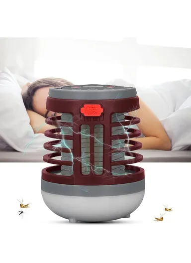 1200mAh LED Electric Mosquito Killer Lamp Outdoor Lighting Mosquito Trap Mosquito Repellent Light - Brown