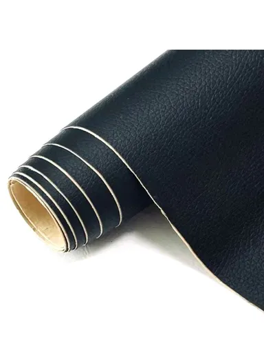 100x137cm PVC Leather Sheet Self-Adhesive Patch Car Interior Furniture Repair Patch Sheet - Black