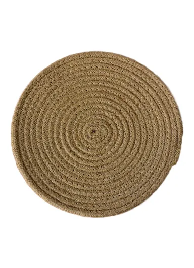 35cm Hot Coffee Mug Pad Desktop Woven Protection Mat Cotton Rope Drinks Coaster