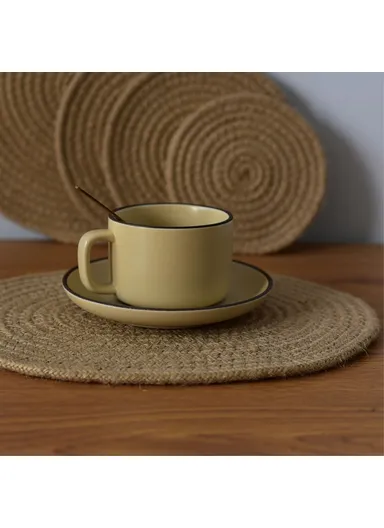 35cm Hot Coffee Mug Pad Desktop Woven Protection Mat Cotton Rope Drinks Coaster