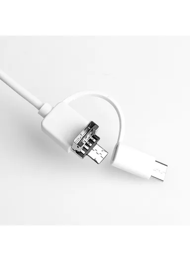 3-in-1 0.39cm Otoscope Camera Ear Scope Endoscope Ear Wax Removal Tool AN103 (App: AN CAMERA) - White