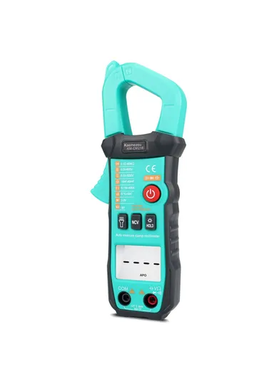 Mini Clamp Meter 6000 Counts Smart Multimeter Tester Measures Current Voltage Resistance, No Battery KM-CM21E (L17.6 x W6.7 x T3.3)cm
