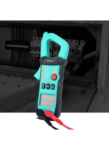 Mini Clamp Meter 6000 Counts Smart Multimeter Tester Measures Current Voltage Resistance, No Battery KM-CM21E (L17.6 x W6.7 x T3.3)cm