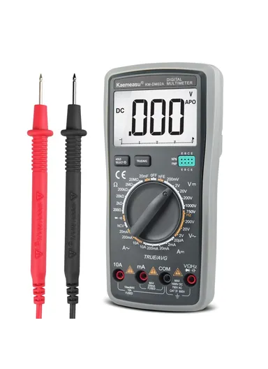 Auto Smart Multimeter Electrician Anti-Burn LCD Screen Multimeter For AC / CD Voltage / Current Testing, No Battery KM-DM02A (L18.4 x W9 x T4.6)cm