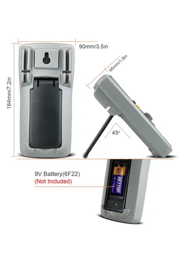 Auto Smart Multimeter Electrician Anti-Burn LCD Screen Multimeter For AC / CD Voltage / Current Testing, No Battery KM-DM02A (L18.4 x W9 x T4.6)cm