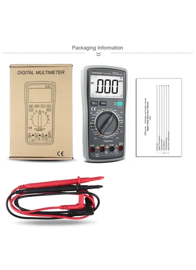 Auto Smart Multimeter Electrician Anti-Burn LCD Screen Multimeter For AC / CD Voltage / Current Testing, No Battery KM-DM02A (L18.4 x W9 x T4.6)cm