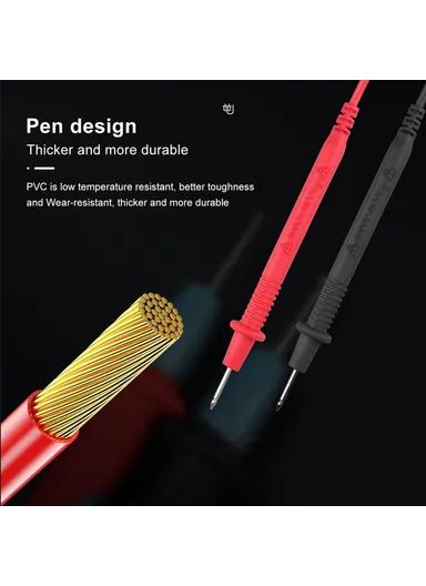 Auto Smart Multimeter Electrician Anti-Burn LCD Screen Multimeter For AC / CD Voltage / Current Testing, No Battery KM-DM02A (L18.4 x W9 x T4.6)cm