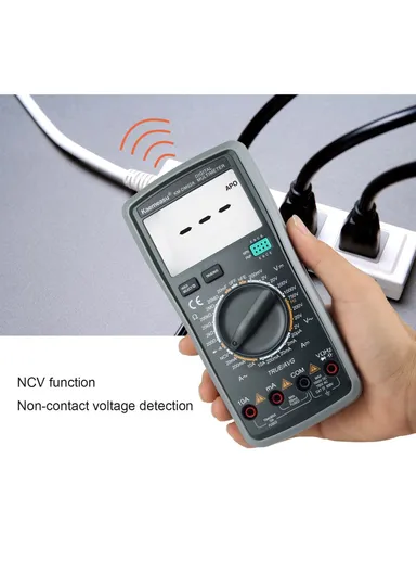 Auto Smart Multimeter Electrician Anti-Burn LCD Screen Multimeter For AC / CD Voltage / Current Testing, No Battery KM-DM02A (L18.4 x W9 x T4.6)cm