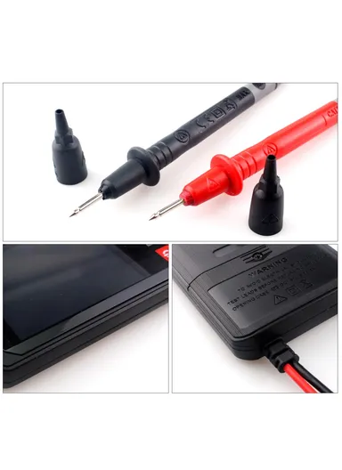 Touch Screen Digital Multimeter Portable White Backlit DC / AC Voltage Tester Without Battery KM-DM06A (L13.9 x W6.8 x T1.8)cm