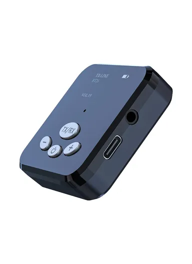 300mAh 2-in-1 Wireless Bluetooth 5.0 Audio Receiver Transmitter 3.5mm AUX Jack OLED Display Stereo Music Adapter For TV Car Computer T5