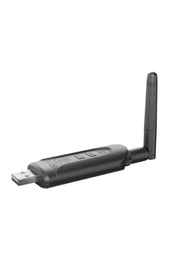 USB Bluetooth 5.3 Adapter Wireless Computer Audio Transmitter with Antenna for Speaker Headset BT-502 (L8.2 x W3 x T1.4)cm