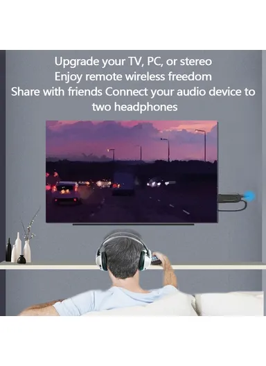 AptX Low Latency/LL Bluetooth 5.0 Transmitter Audio USB Adapter 3.5mm AUX Jack Wireless Dongle B52 