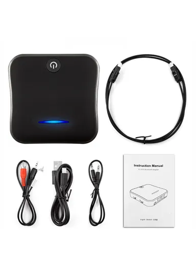Bluetooth 5.0 Optical Fiber Transmitter &amp; Receiver 2 in 1 Adapter Low Power Consumption BC91