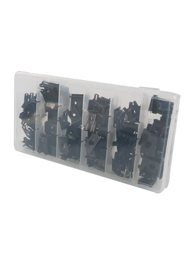 120Pcs Assorted 8#10#14# Car U Nuts Black Manganese Steel U-Type Fastener Clips A7551