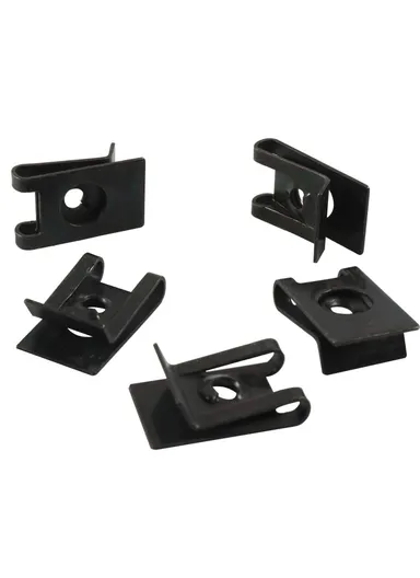 120Pcs Assorted 8#10#14# Car U Nuts Black Manganese Steel U-Type Fastener Clips A7551