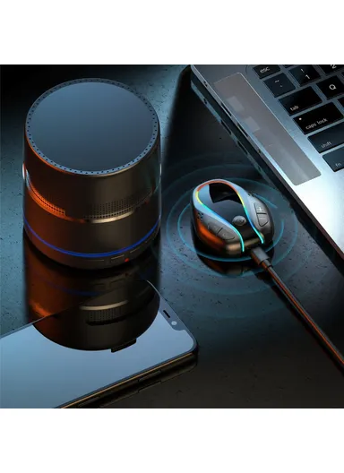 280mAh Bluetooth Adapter With Colorful Atmosphere Light Audio Transmitter For PC TV Car GR07 