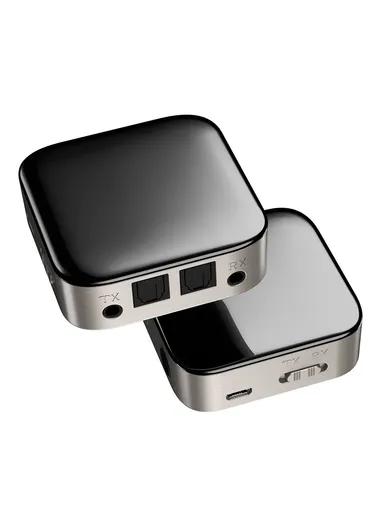 300mAh 2 in 1 Portable Transmitter Bluetooth Receiver 5.0 Audio Adapter APTX Optical Fiber Audio Receiving Transmitting TX323 