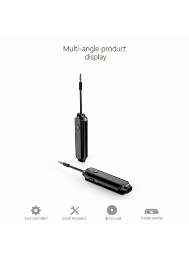 Bluetooth 5.0 Transmitter Receiver Wireless 3.5mm Audio Adapter for PC Laptop Aux In Audio Devices