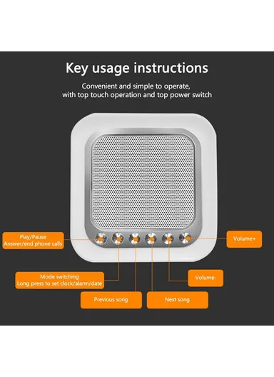 1200mAh Bluetooth Audio Speaker HiFi Portable Mini Speaker Subwoofer Support Touch Control Lights TF Card