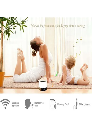 1200mAh Bluetooth Audio Speaker HiFi Portable Mini Speaker Subwoofer Support Touch Control Lights TF Card