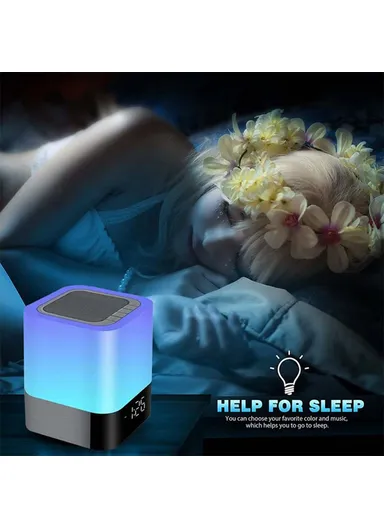 1200mAh Bluetooth Audio Speaker HiFi Portable Mini Speaker Subwoofer Support Touch Control Lights TF Card