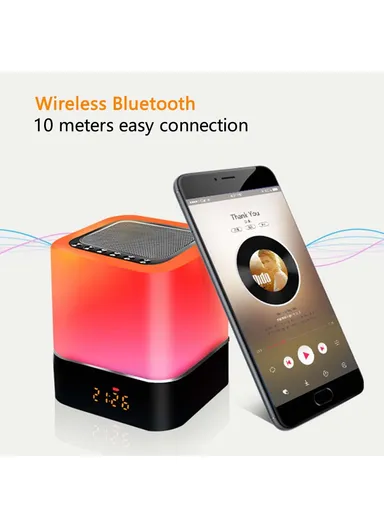 1200mAh Bluetooth Audio Speaker HiFi Portable Mini Speaker Subwoofer Support Touch Control Lights TF Card