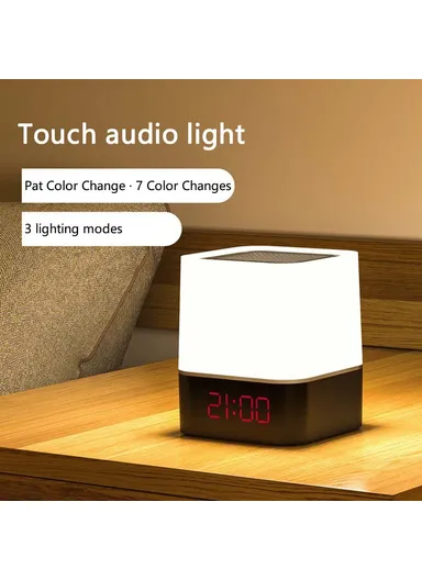 1200mAh Bluetooth Audio Speaker HiFi Portable Mini Speaker Subwoofer Support Touch Control Lights TF Card