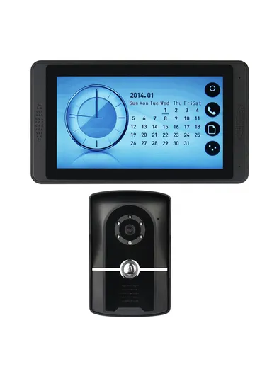 7-inch Touch Screen Monitor + Night Vision Door Bell HD Camera EU Plug 620FG11