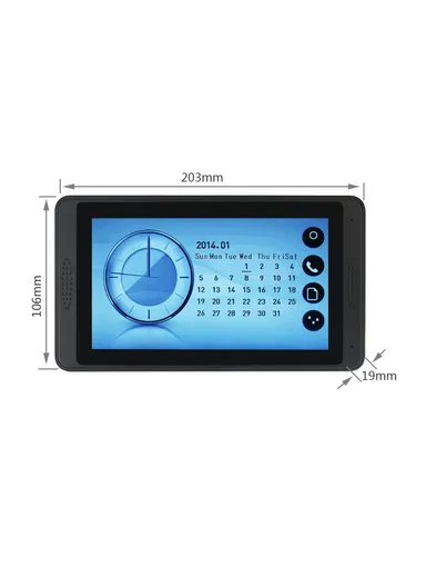 7-inch Touch Screen Monitor + Night Vision Door Bell HD Camera EU Plug 620FG11