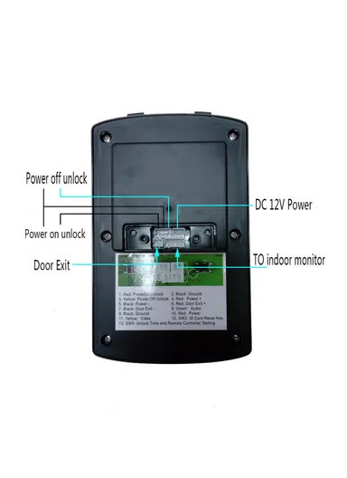 7-inch Indoor Monitor + 1080P Motion Detection Door Bell Camera EU Plug 701FG11