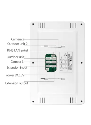 7-inch Indoor Monitor + 1080P Motion Detection Door Bell Camera EU Plug 701FG11
