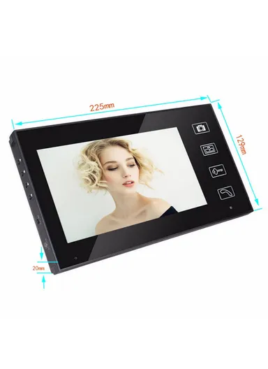 7-inch Video Viewer Door Bell Camera WiFi Smart Peephole Doorbell, EU Plug 806MJW11