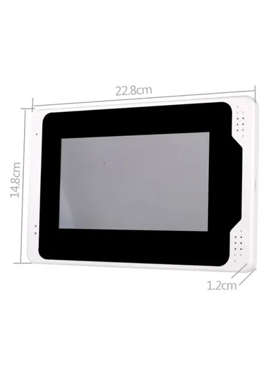 7-inch WiFi Indoor Monitor + Waterproof Door Bell HD Camera EU Plug 701FA11