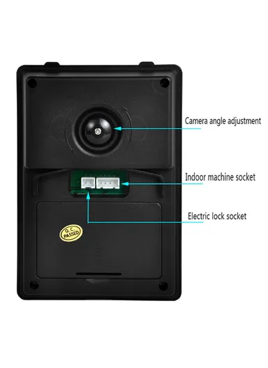 7-inch WiFi Indoor Monitor + Waterproof Door Bell HD Camera EU Plug 701FA11