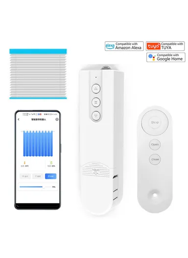 Tuya Smart Motorized Chain Roller Blinds Shades Drive Motor Work With Alexa/Google Home LY-108