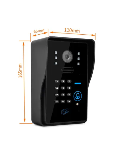 1080P WiFi/IP Wireless Doorbell With Password &amp; Card Unlock Visual Intercom WF1002