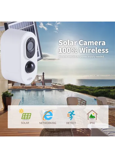 Solar Battery Powered Wireless WiFi HD Monitor Camera 3 Million Tuya Surveillance Camera D1K