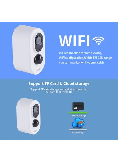 Solar Battery Powered Wireless WiFi HD Monitor Camera 3 Million Tuya Surveillance Camera D1K