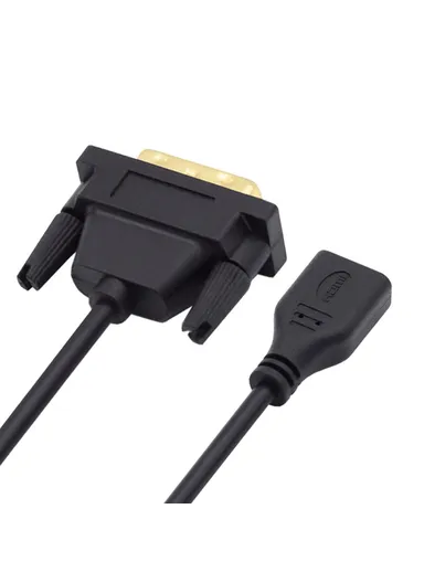 20cm HDMI To DVI Short Cable Bi-Directional Mini HDMI Female To DVI Male Adapter Converter HD-025-CF