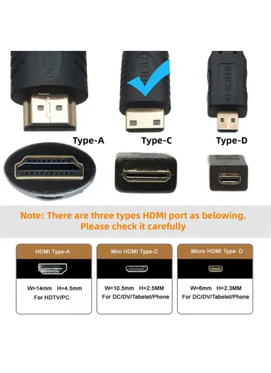 20cm HDMI To DVI Short Cable Bi-Directional Mini HDMI Female To DVI Male Adapter Converter HD-025-CF