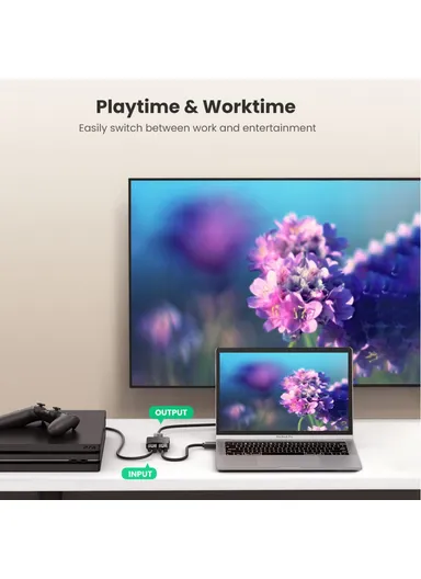 4K 2 in 1 HDMI Splitter Switch Out Adapter HDMI Switcher For Xbox TV Box Computer Monitor