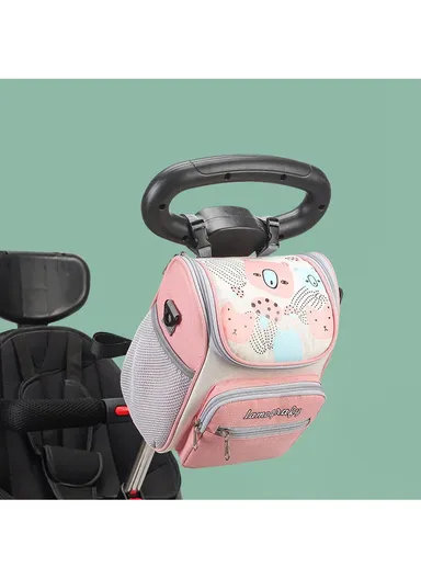 Oxford Durable Practical Baby Stroller Bag With Lamografy Design For Kids AN027 (W20 x D14 x H24)cm - Pink