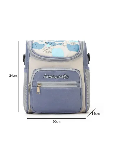 Oxford Durable Practical Baby Stroller Bag With Lamografy Design For Kids AN027 (W20 x D14 x H24)cm - Blue