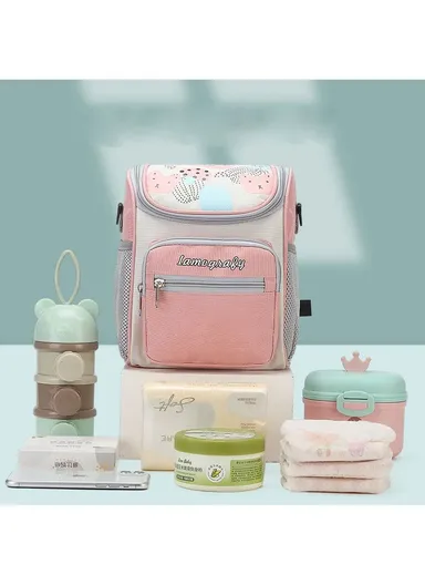 Oxford Durable Practical Baby Stroller Bag With Lamografy Design For Kids AN027 (W20 x D14 x H24)cm - Blue