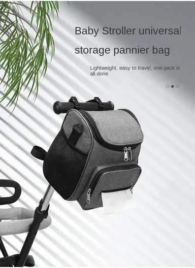 Oxford Durable Practical Baby Stroller Bag For Kids AN027 (W20 x D14 x H24)cm - Grey
