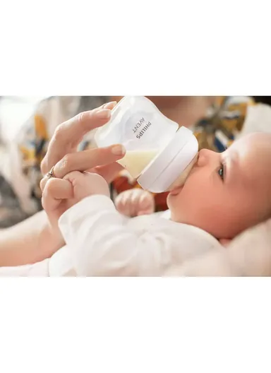 0m+ 125ml-260ml Polypropylene &amp; Silicone Newborn Starter Set Natural Response SCD838/11