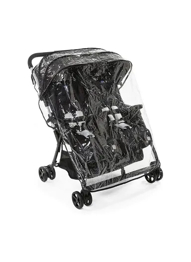0m+ Fabric &amp; Metal OHLALA Twin Stroller With Rain cover &amp; Comfort Kit 79279.41 (L78 x W100 x H88)cm
