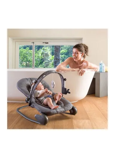 0m+ Fabric &amp; Metal Hoopla´ Baby Bouncing Chair with Toys Bar 79840.77 (L78 x W 47 x H62)cm